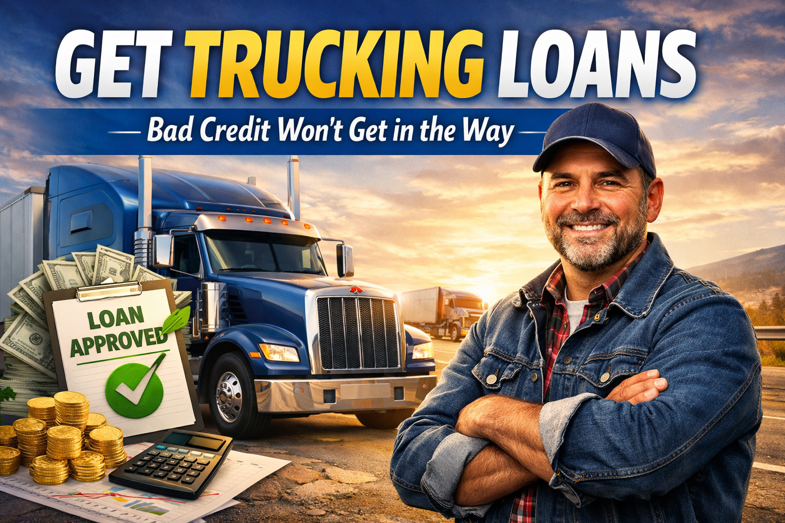 Get Trucking Loans: Bad Credit Won’t Get in the Way